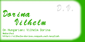 dorina vilhelm business card